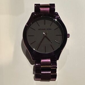 Michael Kors Metallic Purple Watch